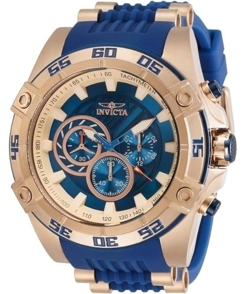 Reloj Invicta Speedway 30110 para Hombre en Azul y Oro Rosa