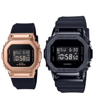 Reloj G Shock GM-S5600PG-1 / GM-5600B-1 PAREJA